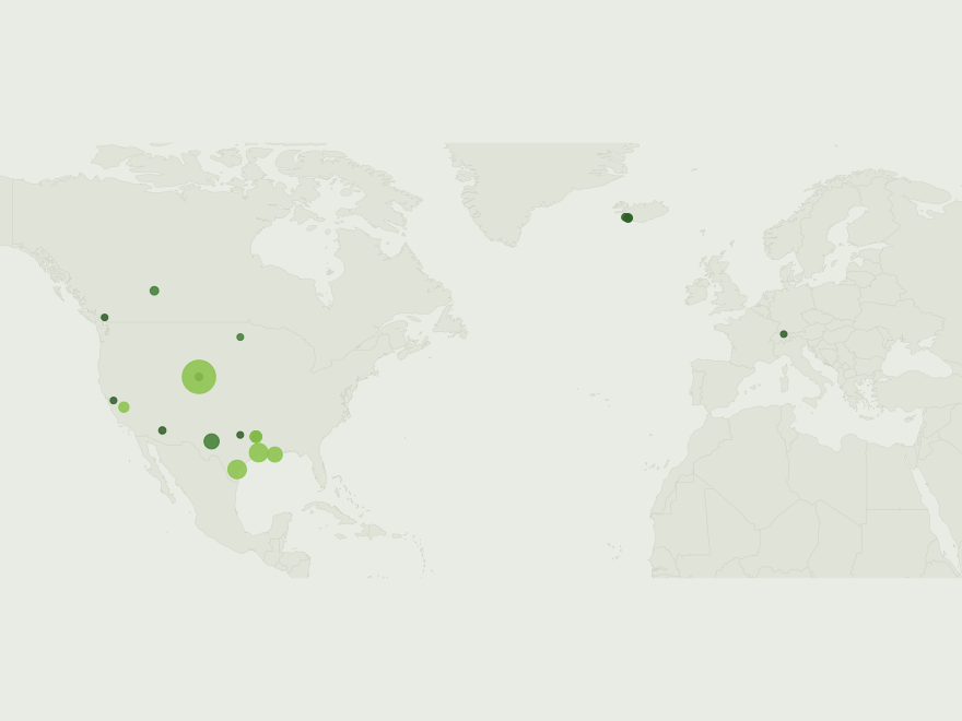 Global map of Direct Air Capture facilities